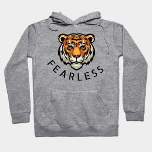 Fearless Tiger Design Hoodie